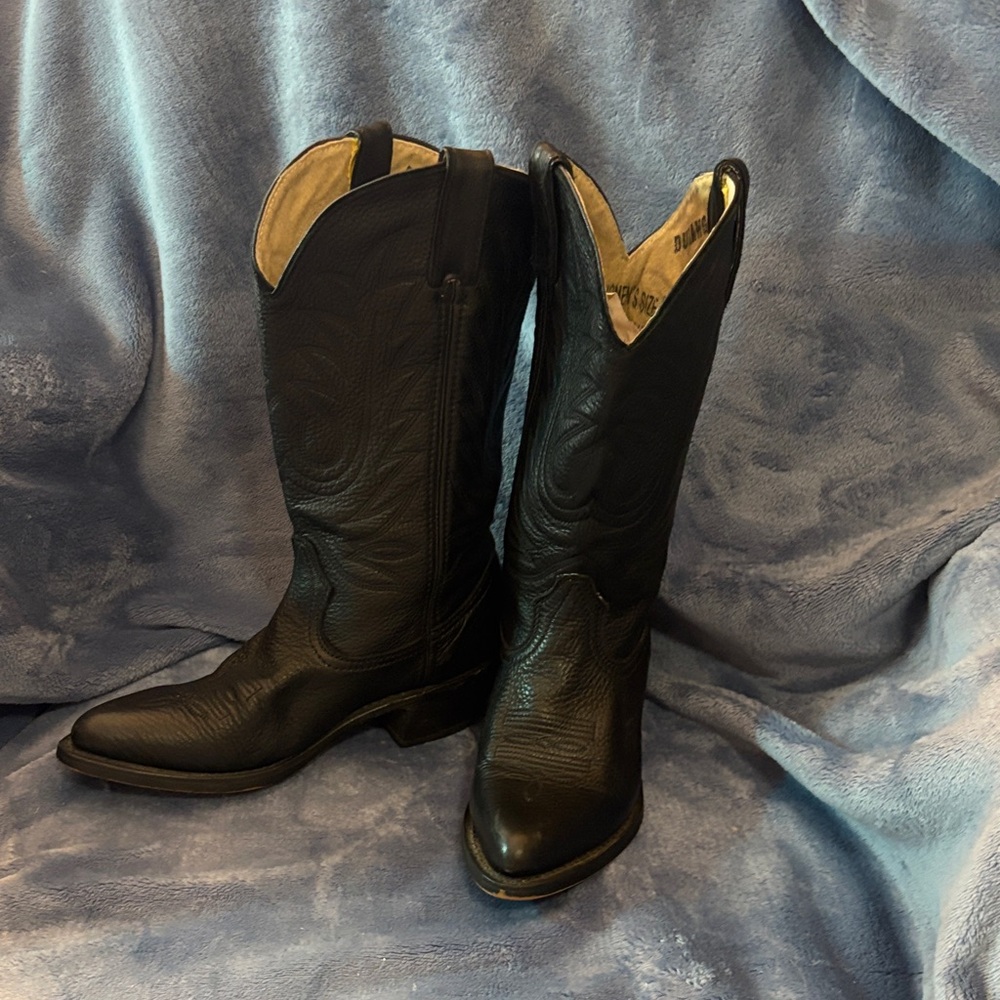 Durango Midnight Black Western Heeled Boots